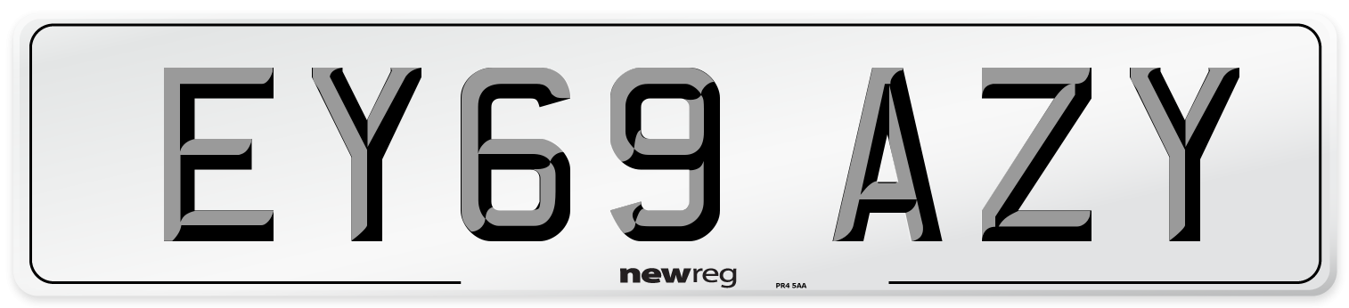 EY69 AZY Number Plate from New Reg